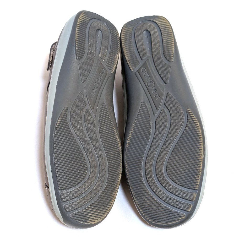 Orthofeet Verona Pewter Metallic Elastic Strap Sa… - image 6